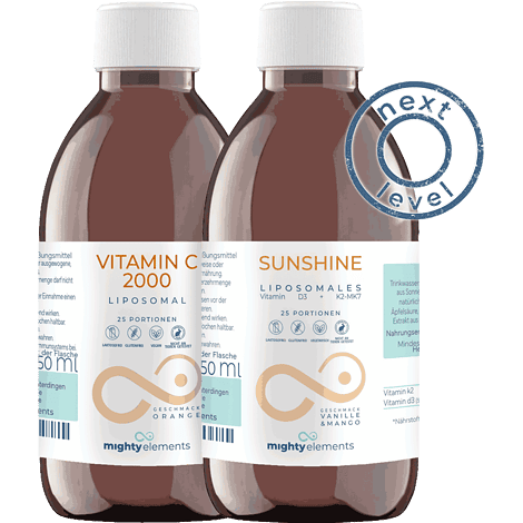 2 in 1 Bundle Vitamin C 2000 und Sunshine in einem Paket